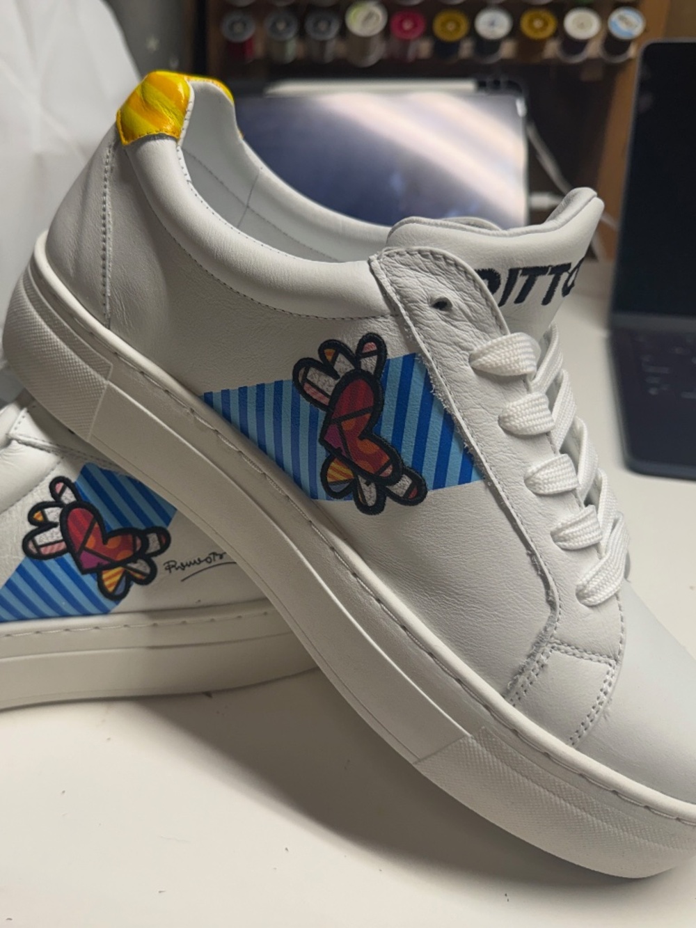 Romero Britto Sneakers Sz 10